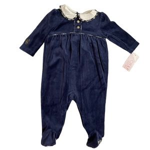 New Chaps Size 6m Infant Button One Piece Long Sleeves Sz 6 Months